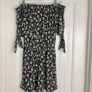 Kaleigh off the shoulder Daisy Romper